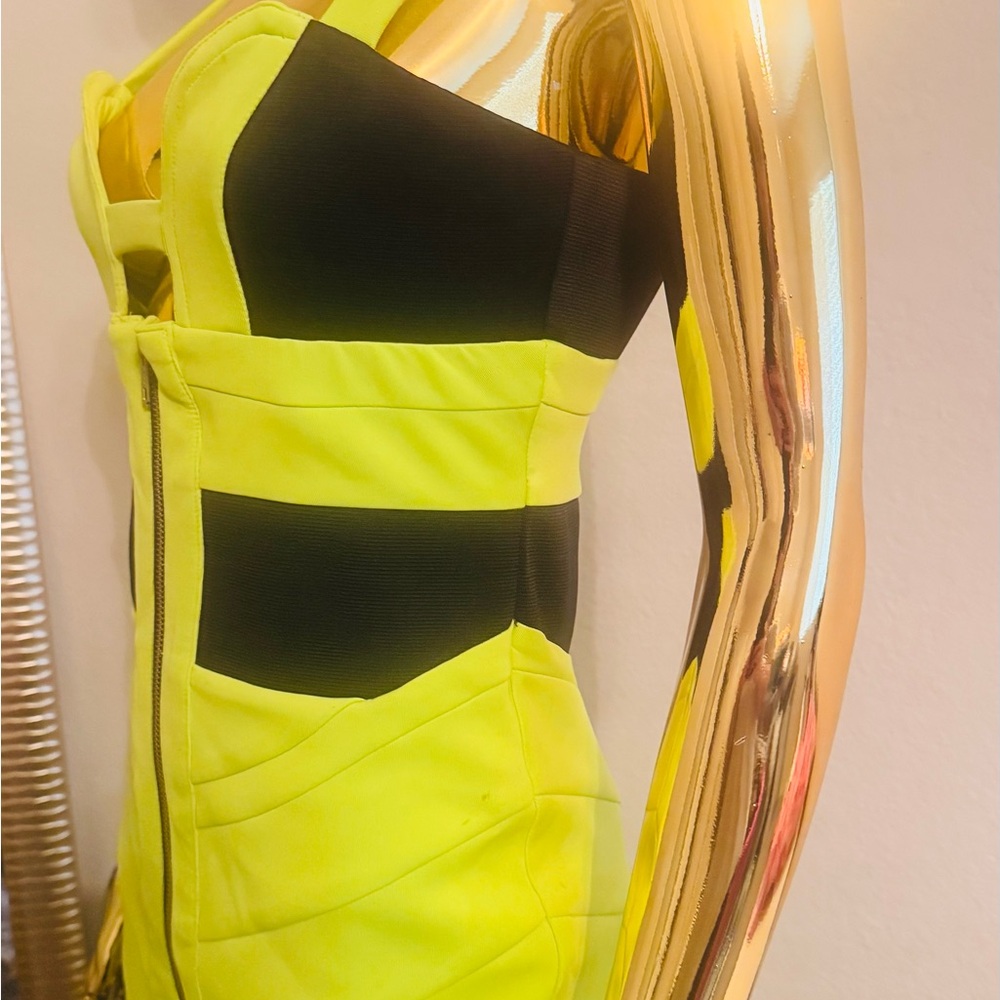 Arrogant Cat London Lime Green Form Fitting Dress, Cocktail, Club wear, Size S - Picture 11 of 16